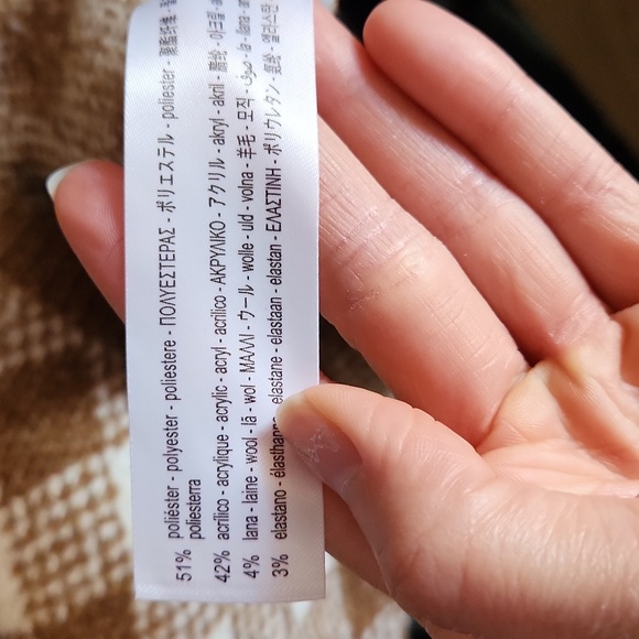 Zara checkered Sherpa Tank Crop - Picture 4 of 4